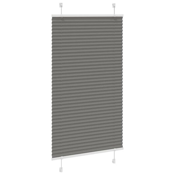 vidaXL Pliss&eacute; rolgordijn 70x150 cm stofbreedte 69,4 cm antraciet