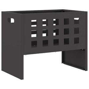 vidaXL Vuurkom Zwart 50 x 30 x 40 cm Staal