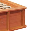 vidaXL Bedframe Wasbruin 75 x 190 cm Massief grenenhout