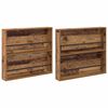 vidaXL Tijdschrift Rek 2 pcs Oudhout 80 x 12 x 70 cm Bewerkt hout