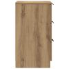 vidaXL Nachtkastjes 2 st 40x36x65cm bewerkt hout artisanaal eikenkleur