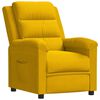 vidaXL Fauteuil verstelbaar fluweel geel