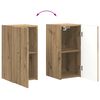 vidaXL TV Wandkast Set Wandgemonteerd 4 pcs Artisan Eiken Bewerkt hout