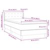 vidaXL Boxspring met matras fluweel donkerblauw 90x220 cm