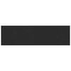 vidaXL Raamsokkel Zwart met houten nerf 160 x 45 x 4,5 cm PVC