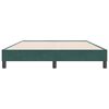 vidaXL Boxspring zonder matras fluweel donkergroen 160x220 cm
