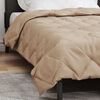 vidaXL Zomer Dekbed Taupe 200 x 135 cm Microfiber