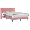 vidaXL Bedframe met hoofdeinde Roze 140 x 200 cm Fluweel