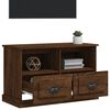 vidaXL Tv-meubel 80x35x50 cm bewerkt hout bruin eikenkleur