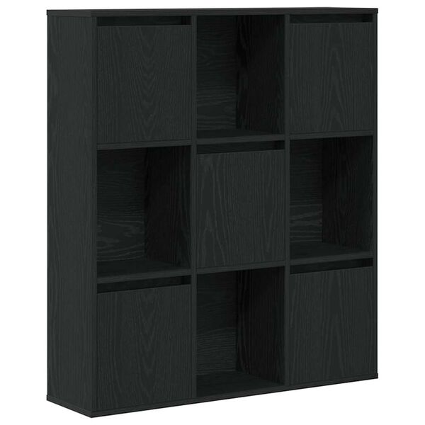 vidaXL Boekenkast 89x24x101,5 cm bewerkt hout zwart eikenkleurig
