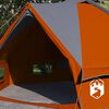 vidaXL Teepee Tent met dak Grijs en Oranje 490 x 410 x 210 cm