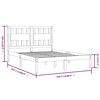 vidaXL Bedframe massief grenenhout wit 200x200 cm