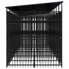 vidaXL Hondenkennel met dak 14,75 m&sup2; staal