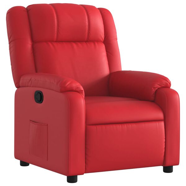 vidaXL Fauteuil verstelbaar kunstleer rood