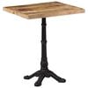 vidaXL Bistrotafel 60x60x77 cm ruw mangohout