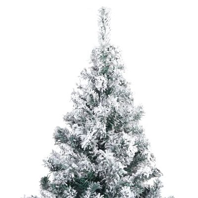 vidaXL Kunstkerstboom met sneeuw 240 cm groen