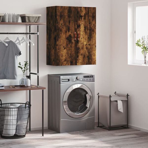 vidaXL Wandkast 69,5x34x90 cm gerookt eikenkleurig