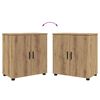 vidaXL Badkamermeubelset 2 pcs Artisan Eiken Bewerkt hout & Metaal