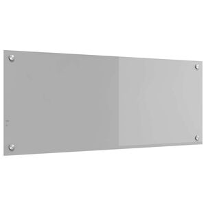 vidaXL Keuken Achterwand Lichtgrijs 100 x 40 x 0,6 cm gehard glas