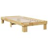 vidaXL Bedframe zonder matras 80x200 cm massief hout eiken