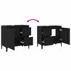 vidaXL Badkamer Kast met lade Zwart Eiken 65 x 33 x 60 cm Bewerkt hout