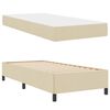 vidaXL Boxspringbed Cr&egrave;me 100 x 200 cm Stof