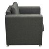 vidaXL Fauteuil stof donkergrijs