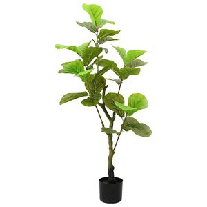 vidaXL Kunstficussenboom 30 blaadjes 125 cm groen