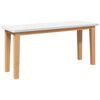 vidaXL Bank 90 cm massief hout rubber