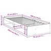 vidaXL Bedbank zonder matras wasbruin 75x190 cm massief grenenhout
