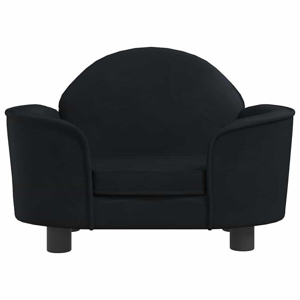 vidaXL Hondenmand 66x40x45 cm fluweel zwart