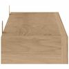 vidaXL Wandschappen 2 st 110x15x4 cm massief teakhout