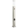 vidaXL Bolderarmatuur met sensor en stopcontact 80 cm roestvrij staal IP44