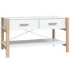 vidaXL Salontafel 82x48x45 cm bewerkt hout wit