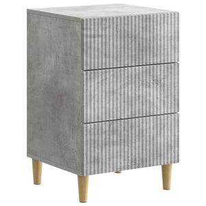 vidaXL Nachtkastje met lade Betongrijs 43 x 41 x 66,5 cm Bewerkt hout