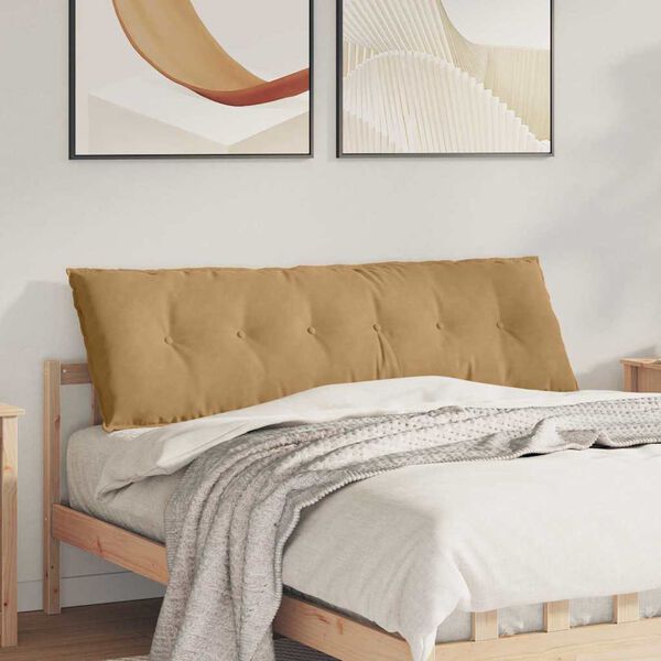 vidaXL Rugkussen Bruin 160 x 50 cm Cordstof