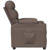 vidaXL Fauteuil verstelbaar stof taupe