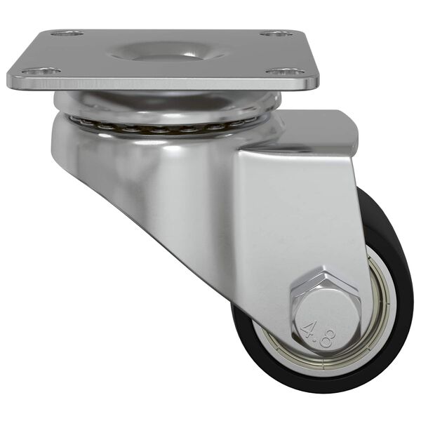 vidaXL Caster 12 pcs Zilver 50 mm Nylon