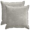 vidaXL Kussensloop 2 st HOUTEN Lichtgrijs 60 x 60 cm Chenille Stof