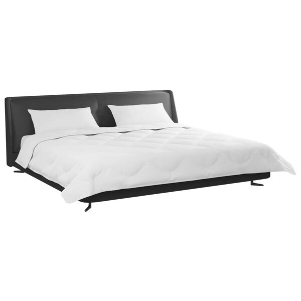 vidaXL Winter Dekbed met kussen 3 pcs Wit Microvezel