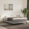 vidaXL Pocketveringmatras medium 140x210x20 cm fluweel lichtgrijs