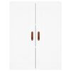 vidaXL Hoge kast 69,5x34x180 cm bewerkt hout wit