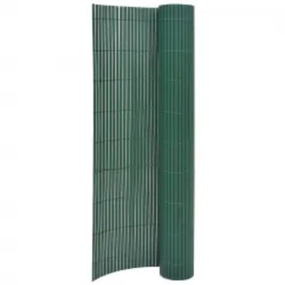 vidaXL Tuinafscheiding dubbelzijdig 110x500 cm groen