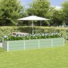 vidaXL Plantenbak Groen 320 x 80 x 45 cm Staal