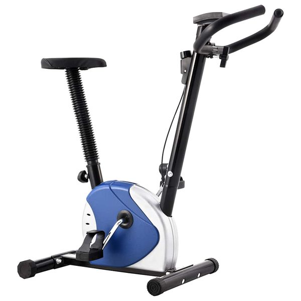 vidaXL Hometrainer met bandweerstand blauw