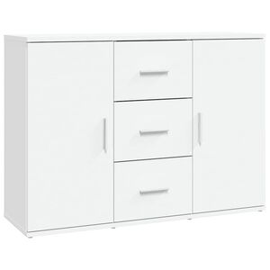 vidaXL Dressoir 91x29,5x65 cm bewerkt hout wit