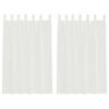 vidaXL Gordijnen voile met lussen 2 st 140x175 cm wit