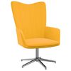vidaXL Relaxstoel fluweel mosterdgeel