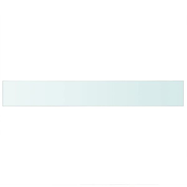 vidaXL Wandschap transparant 90x12 cm glas