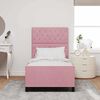 vidaXL Boxspringbed met hoofdeinde Roze 90 x 200 cm Fluweel